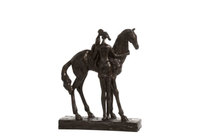 Madre+Nino Caballo Poli Marron Oscuro