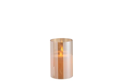 LAMPARA LED BRILLANTE VIDRIO ORO SMALL