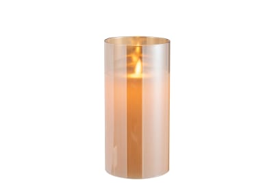 LAMPARA LED BRILLANTE VIDRIO ORO MEDIUM