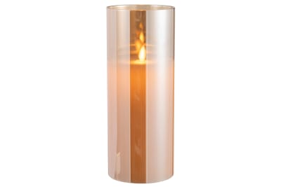 LAMPARA LED BRILLANTE VIDRIO ORO LARGE