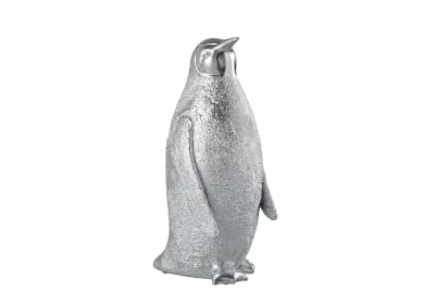 Pinguino Resina Plata Large