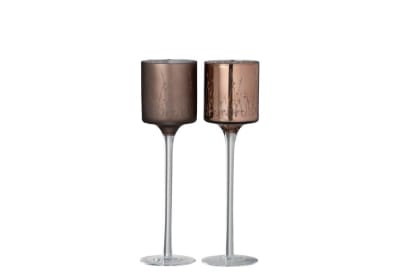 FOTOSFORO + PIE CRISTAL MARRON SMALL