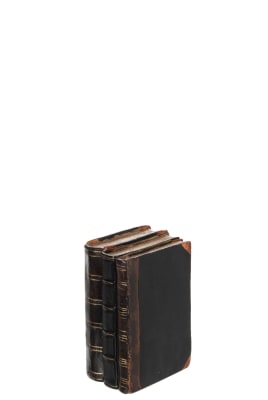 LIBROS RESINA NEGRO/MARRON SMALL
