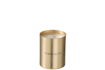 vela perfumada simplicity cera dorada
