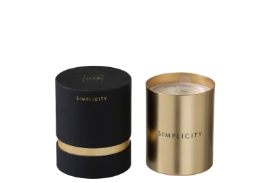vela perfumada simplicity cera dorada