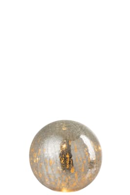 BOLA LED CRISTAL PLATA SMALL