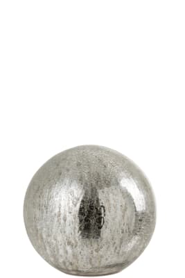 Bola Led Cristal Plata Large