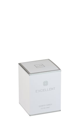 VELA PERFUMADA EXCELLENT COTTON CANDY PLATA SMALL-50 HORAS
