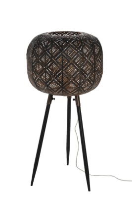 Lámpara oriental trípode hierro