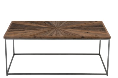 MESA DE SALON SHANIL MADERA/HIERRO NATURAL/GRIS