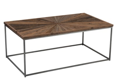 MESA DE SALON SHANIL MADERA/HIERRO NATURAL/GRIS