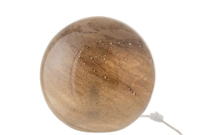 LAMPARA DANY REDONDO VIDRIO MARRON L