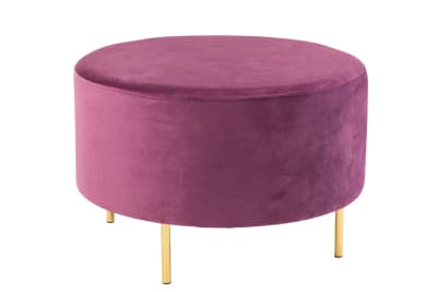 Taburete Pie Redondo Terciopelo