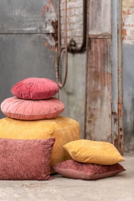 Puf Fayola Algodon Ocre