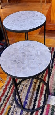 Set De 2 Mesas Auxiliares Esquirla(35,5x35,5x49cm)