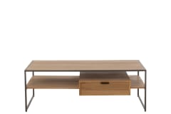 Mesa Tv 1 Cajon Madera/Metal Natural