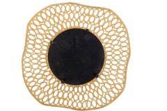 ESPEJO CIRCULOS ALUMINIO ORO