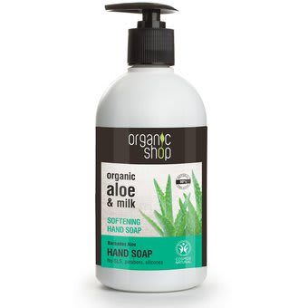 JABON LIQUIDO ORGANIC SHOP, SUAVIDAD ALOE 500ML JABON LIQUIDO ORGANIC SHOP, SUAVIDAD ALOE 500ML