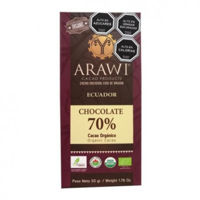 BARRA CHOCOLATE ORGANICO 70% ARAWI BARRA CHOCOLATE ORGANICO 70% ARAWI
