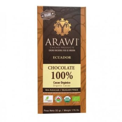 BARRA CHOCOLATE ORGANICO 100% ARAWI BARRA CHOCOLATE ORGANICO 100% ARAWI