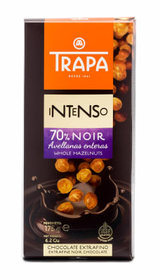 CHOCOLATE AVELLANAS 70% S/GLUTEN TRAPA CHOCOLATE AVELLANAS 70% S/GLUTEN TRAPA