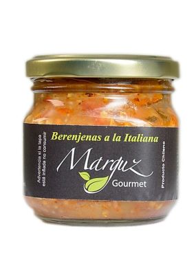 BERENJENAS A LA ITALIANA (Pimiento rojo, ajo, especias y aceite de oliva) 230cc MARGUZ BERENJENAS A LA ITALIANA (Pimiento rojo, ajo, especias y aceite de oliva) 230cc MARGUZ
