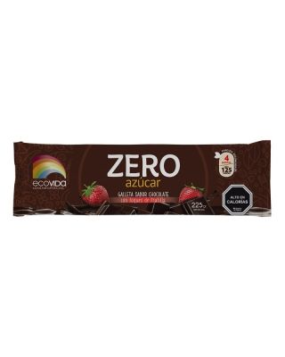 GALLETA CHOCOLATE ZERO FRUTILLA S/AZÚCAR (D) ECOVIDA 225Gr GALLETA CHOCOLATE ZERO FRUTILLA S/AZÚCAR (D) ECOVIDA 225Gr