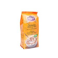 CEREALES CACAO Y MIEL S/GLUTEN NOGLUT 225 GR CEREALES CACAO Y MIEL S/GLUTEN NOGLUT 225 GR
