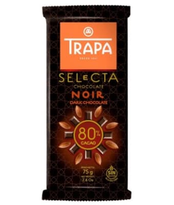 CHOCOLATE SELECTA NOIR 80% S/GLUTEN TRAPA CHOCOLATE SELECTA NOIR 80% S/GLUTEN TRAPA
