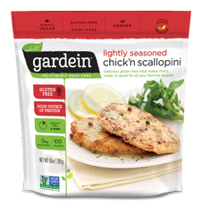 Chick'n escalopines sucedaneo pollo SIN GLUTEN Gardein 284gr Chick'n escalopines sucedaneo pollo SIN GLUTEN Gardein 284gr