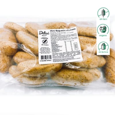 Mini Baguetin Linaza Dilici 20 UNIDADES Mini Baguetin Linaza Dilici 20 UNIDADES
