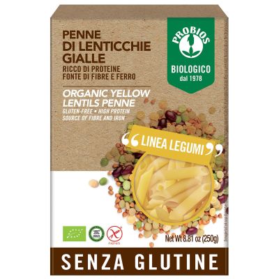 PASTA DE LENTEJA AMARILLA SIN GLUTEN PROBIOS 250gr PASTA DE LENTEJA AMARILLA SIN GLUTEN PROBIOS 250gr