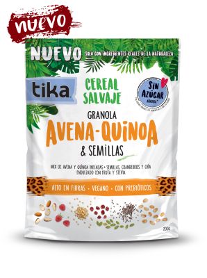 CEREAL SALVAJE AVENA & QUINOA 200gr TIKA CEREAL SALVAJE AVENA & QUINOA 200gr TIKA