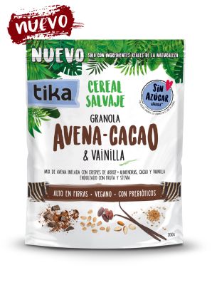 CEREAL SALVAJE AVENA & CACAO 200gr TIKA CEREAL SALVAJE AVENA & CACAO 200gr TIKA