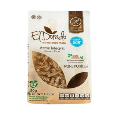 MINI FUSILLI ARROZ INTEGRAL SIN GLUTEN EL DORADO MINI FUSILLI ARROZ INTEGRAL SIN GLUTEN EL DORADO