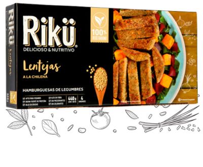 HAMBURGUESAS LENTEJA 440 GR RIKU HAMBURGUESAS LENTEJA 440 GR RIKU