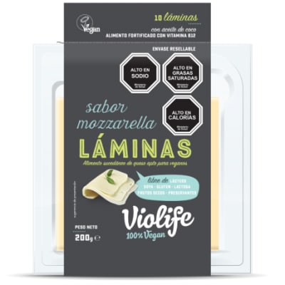 VIOLIFE LAMINADO MOZZARELLA 200gr VIOLIFE LAMINADO MOZZARELLA 200gr