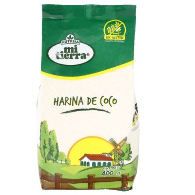 HARINA DE COCO S/GLUTEN MI TIERRA 400 GR HARINA DE COCO S/GLUTEN MI TIERRA 400 GR
