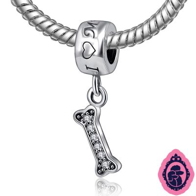 Hueso colgante para pandora (plata) Hueso colgante para pandora (plata)