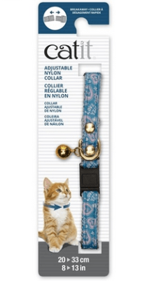 Catit Collar Ajustable azul corazones rosa Catit Collar Ajustable azul corazones rosa