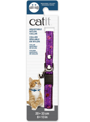 Catit collar ajustable purpura chinitas Catit collar ajustable purpura chinitas