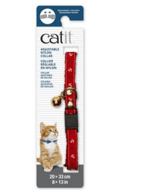 Catit collar ajustable rojo con anclas Catit collar ajustable rojo con anclas