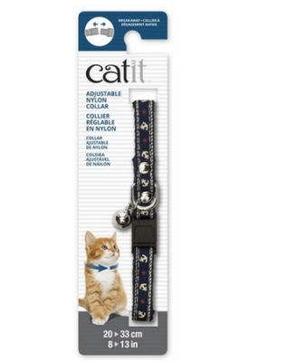 Catit collar ajustable azul con anclas Catit collar ajustable azul con anclas