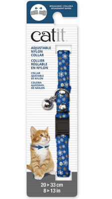 Catit collar ajustable azul flores Catit collar ajustable azul flores