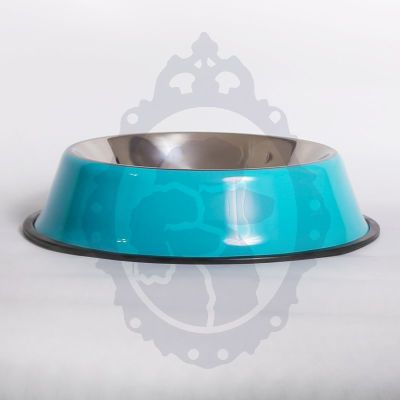 Plato perro metal color apoyo goma Plato perro metal color apoyo goma