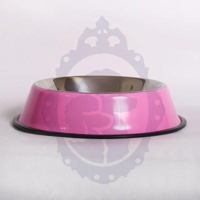 Plato perro metal color apoyo goma Plato perro metal color apoyo goma