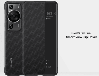 CARCASA P60 Pro View Flip Cover BLACK
