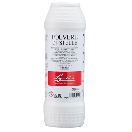 LIMPIADOR DE ACERO INOXIDABLE LAGOSTINA POLVERE DI STELLE 750 GR1