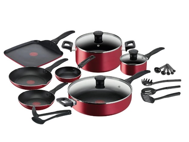 Batería de cocina 20 piezas Easy Care Rojo1