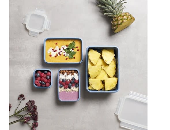 CONTENEDOR DE ALIMENTOS 4PCS SET AZUL2